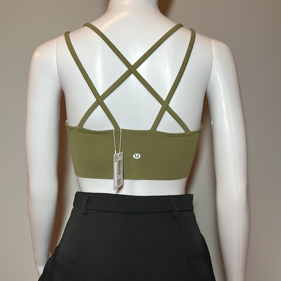 Lululemon Like a Cloud Bra Long Line B/C Cup Size 4 in Rosemary Green - Picture 6 of 7